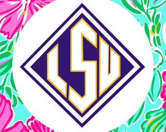 Louisiana State University Cutting Files in Svg, Eps, Dxf, Png, Jpeg, and Studio for Cricut & Silhouette