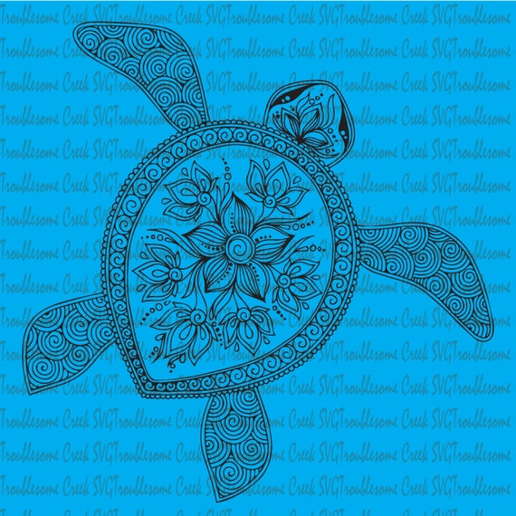 Download Turtle Mandala Turtle Tribal Turtle Sea by TroublesomeCreekSVG