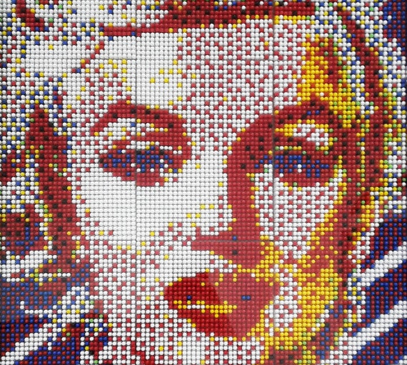 Marilyn Monroe Portrait 24 Pixel paint Pixel by RyskinArtem