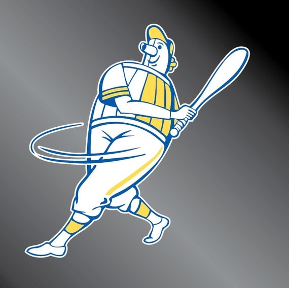 Milwaukee Brewers Barrel Man Decal Sticker