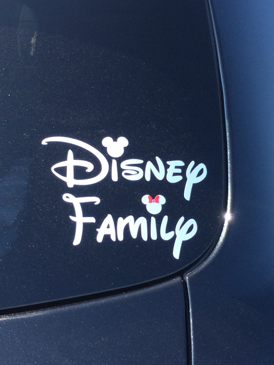 Disney Family Car Window Decal Disney Diecut Decal Disney