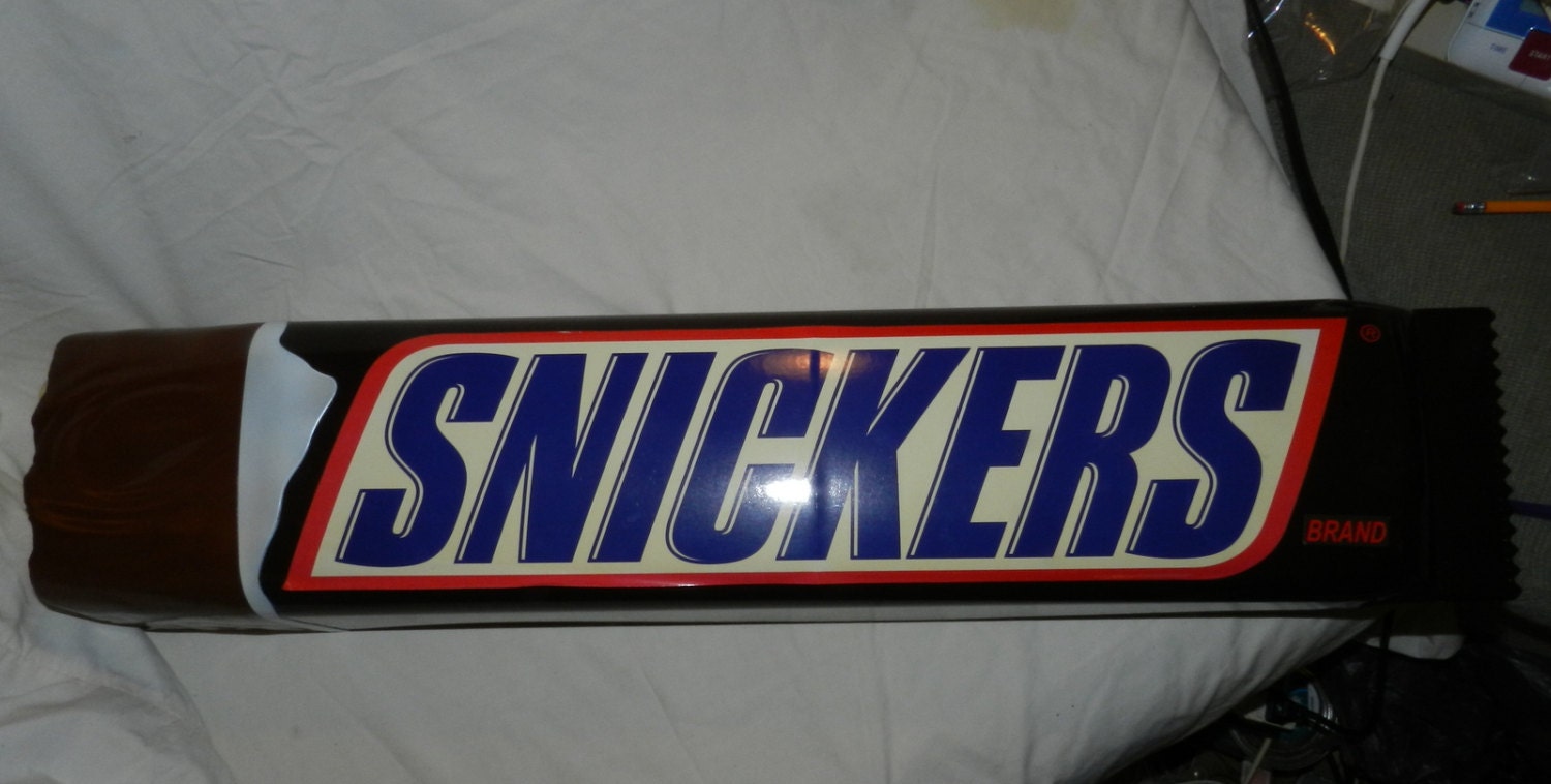 Giant Snickers brand Candy Bar Store Display or wall