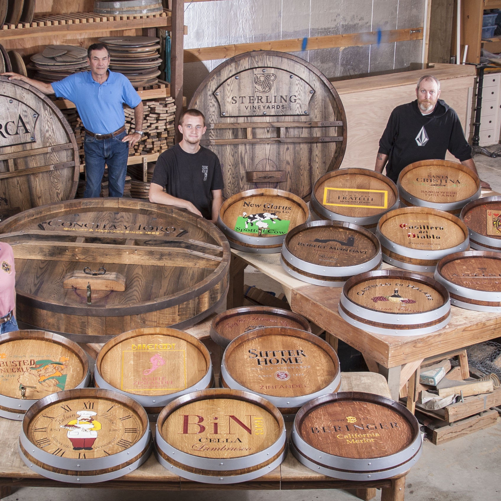 Personalized Wine Barrel Clock