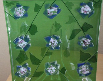 Zen - a fused glass platter