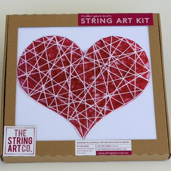 string art love heart kit pattern diy kit craft kit