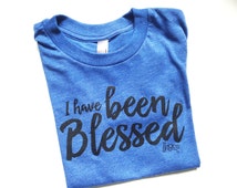 Popular items for blessed tshirts on Etsy