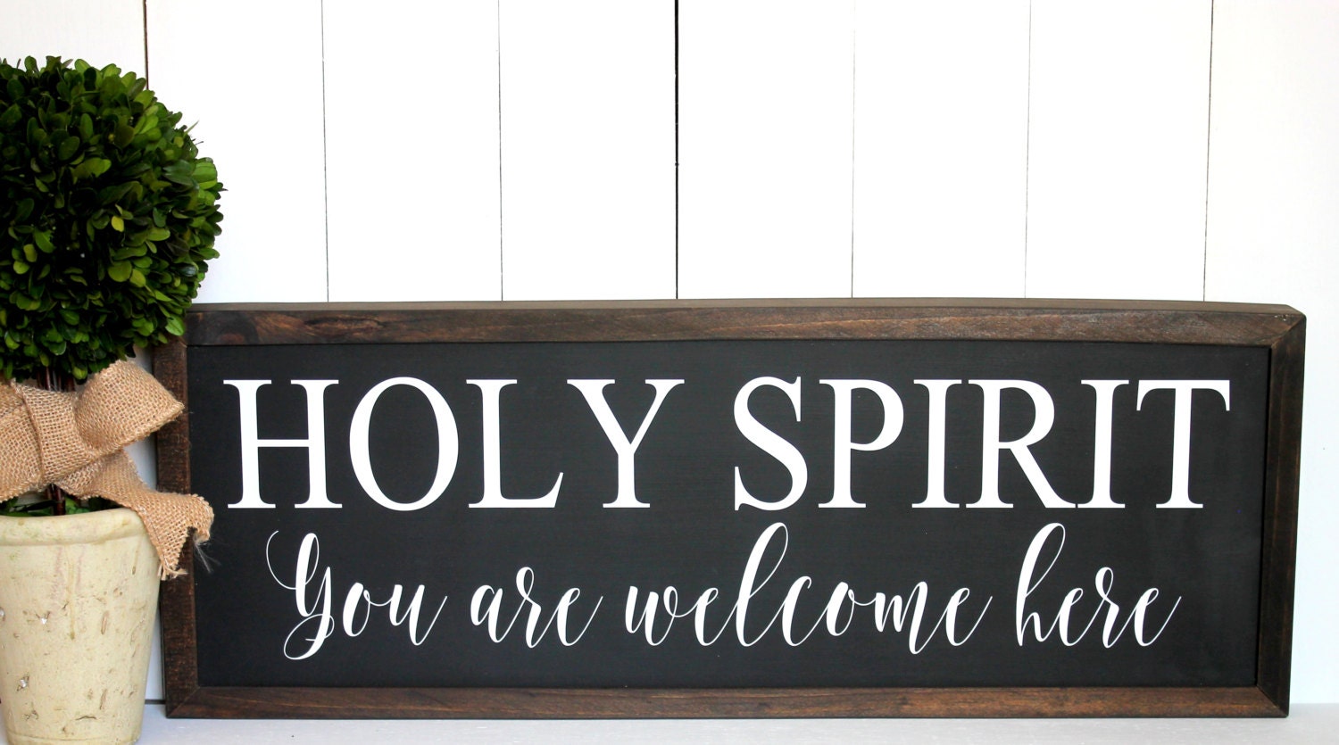 Holy Spirit You are welcome here Wood Sign by iheartwooddesigns