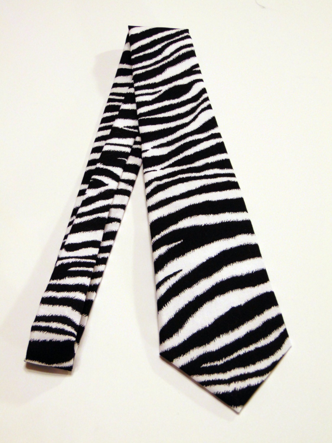 Zebra Necktie, Zebra Tie, Black White Necktie, Black White Tie, Mens Necktie, Mens Tie, Fathers