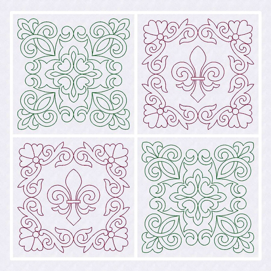 quilt-blocks-quilting-trapunto-fleur-de-lis-machine