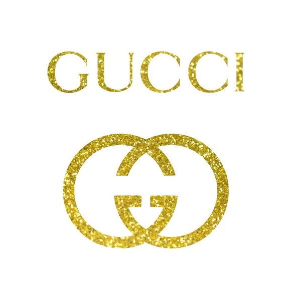 gucci inspired iron on glitter decal vinyl by MOApartystickers