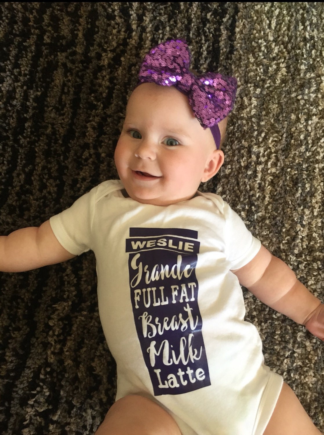 Personalized breast Milk Baby Body Suit baby shower gift