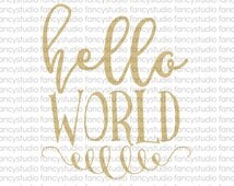 Download Popular items for hello world svg on Etsy
