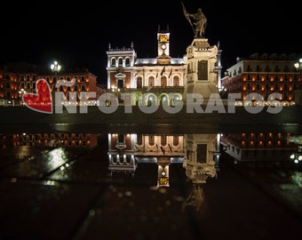 Photograph of the largest square of Valladolid, Spain