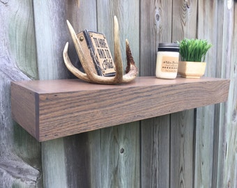 Handmade rustic wood floating shelves, reclaimed floating shelf, floating shelf, fireplace mantle, wall decor, book shelf