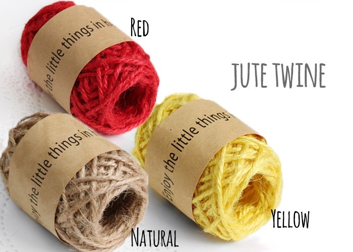 10 YRD natural jute twine color jute twine dye jute twine