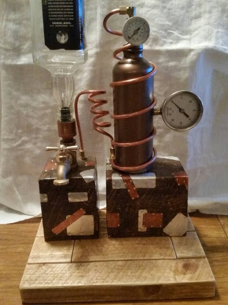 Liquor Dispenser Steampunk / Moonshine Still style