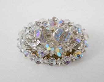 Crystal and Rhinestone Brooch Pin