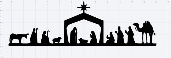 Download Nativity Scene SVG EPS DXF Studio3 Cut File