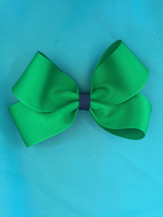 Large Green Hair Bow by StyleBurstBoutique on Etsy