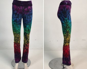 Items similar to Multi Colored Yoga Pants, Tie-dyed Leggings on Etsy