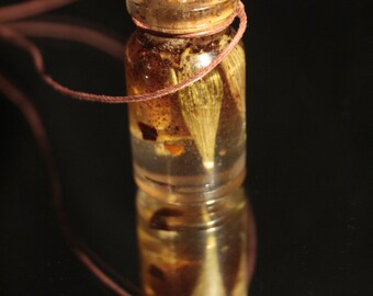 Heliotrope bottle necklace