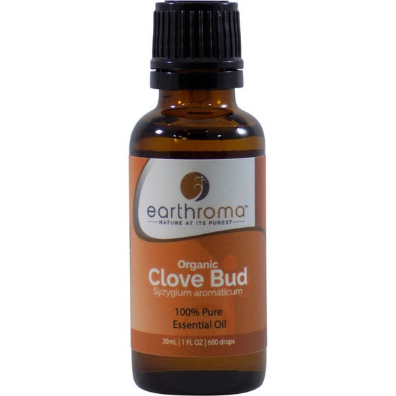 Organic Clove Bud Essential Oil 5 mL 15 mL 30 mL by Earthroma