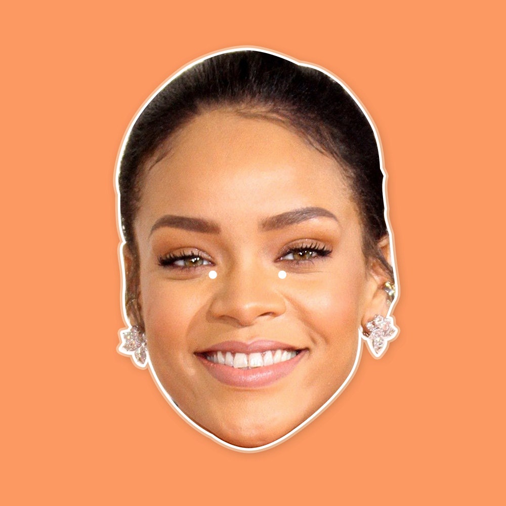 Happy Rihanna Mask by RapMasks