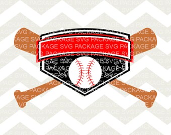 SVG Clipart, Baseball Banner Svg, Baseball Bat Clipart SVG, Baseball Ball, Banner Svg, Sport Clipart, Sport Svg Vector File, Cutting Machine