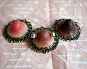 CUSTOMISED Nipple Brooch