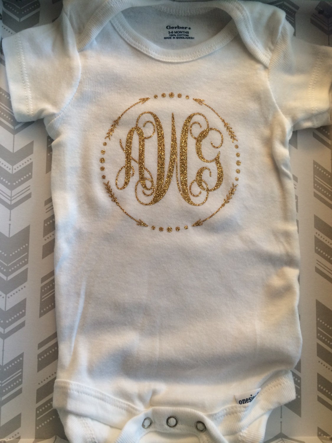 arrow monogram onesie monogram onesie baby girl by SuitsAndBows