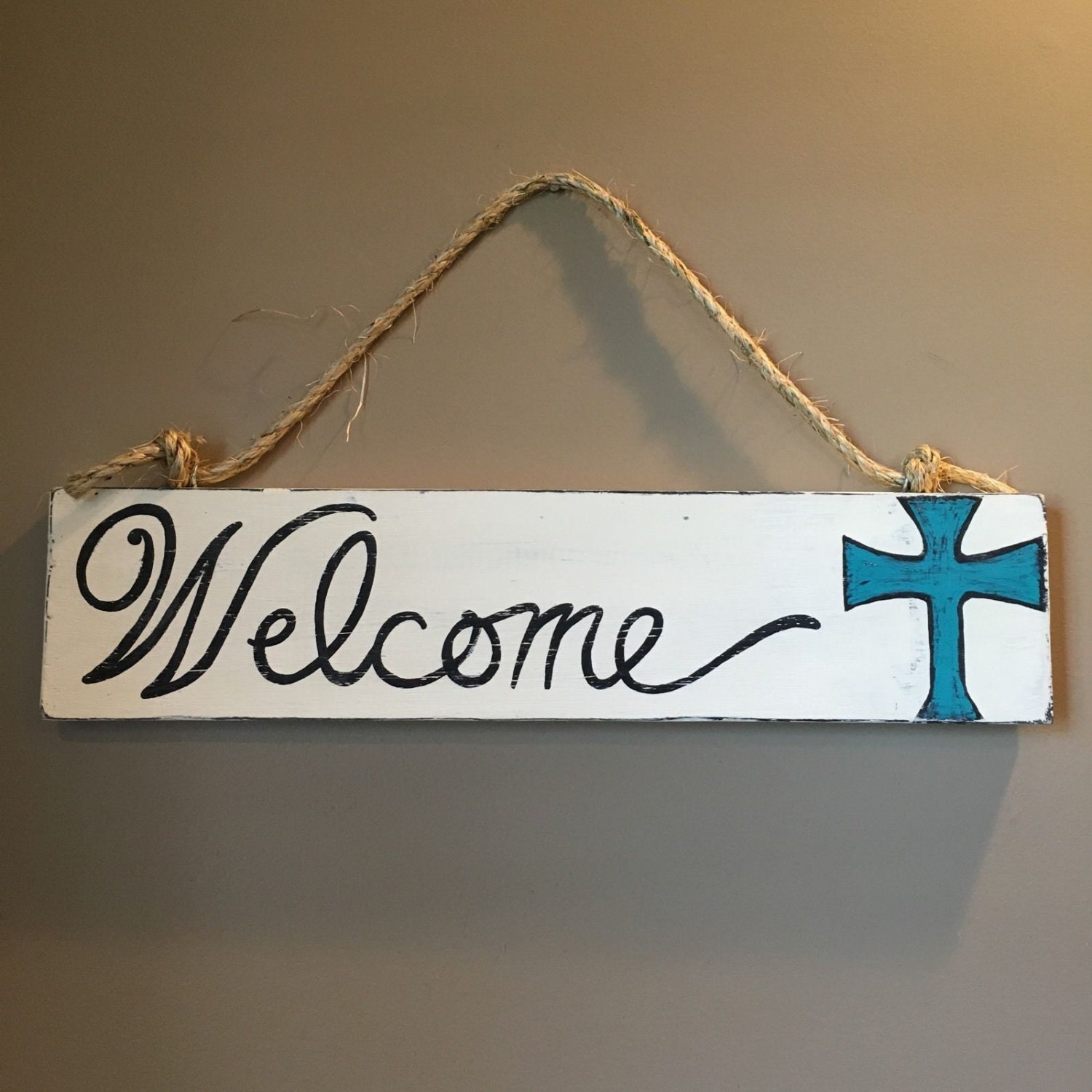 Cross sign Door Hanger or Wall Art by ReeceMichaelMatthews