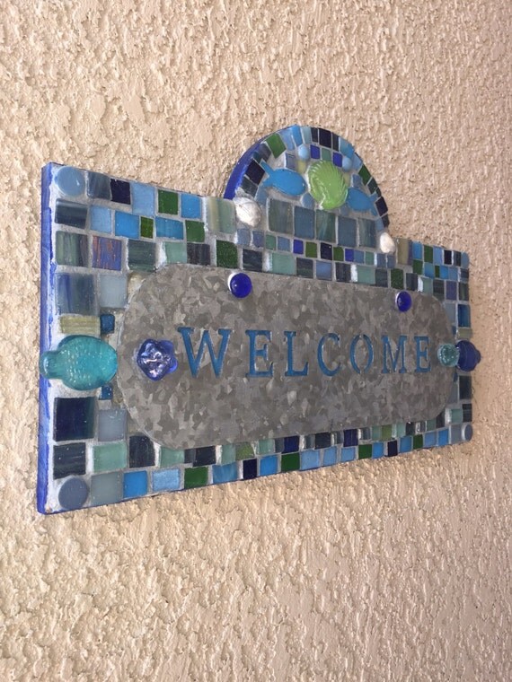 Address Plaque custom order beach home by BeachsideDecorArt