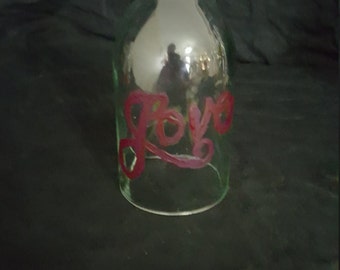 Wine Bottle Candle Display