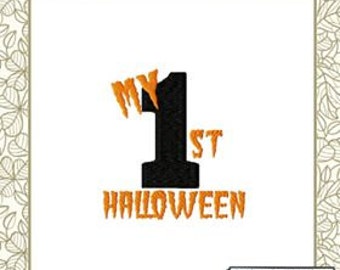 My 1st Halloween Embroidery Design in 7 Formats. For the 4x4 and 5x7 hoop.