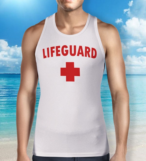 Herren Rettungsschwimmer Tank Top - Bademeister & Lifeguard Design Für Strand & Pool