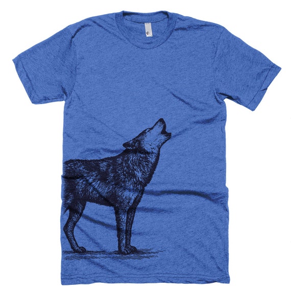 Lone Wolf T Shirt Howling Wolf Tee Shirt Wolf Shirt
