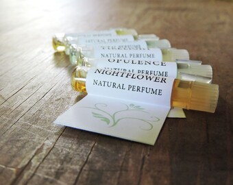 Perfume Sample set - all 6 natural perfume oil samples