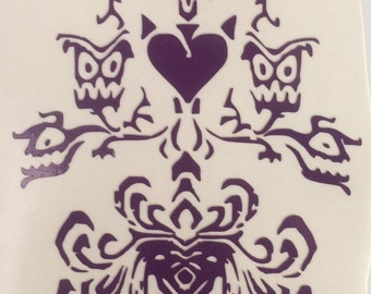 Haunted Mansion wall paper Disneyland inspired vinyl sticker decal car window sticker