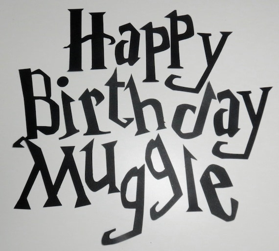 Happy Birthday Harry Potter Font