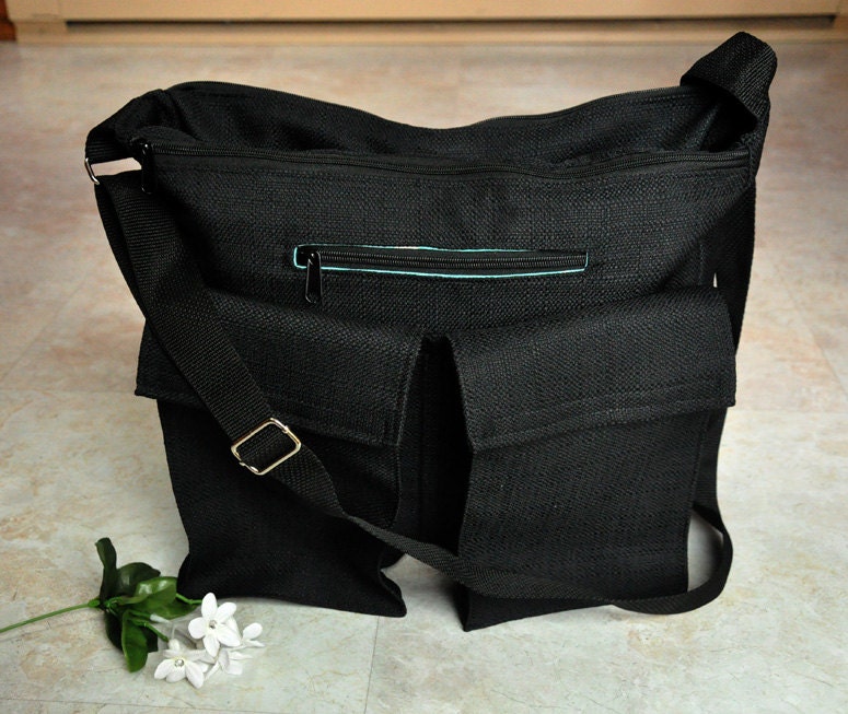 Large diaper bag unisex diaper tote bag black nappy bag for