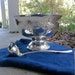Antique Silver Punch Bowl and Punch Ladle Silver Plate Bowl Centerpiece Silver Barware Vintage Punch Bowl Wedding Decorations Table Decor