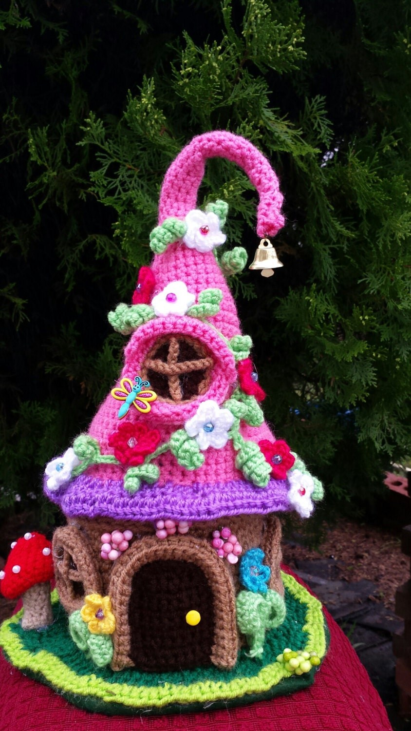 Fairy / Gnome Fantasy House Handmade crochet