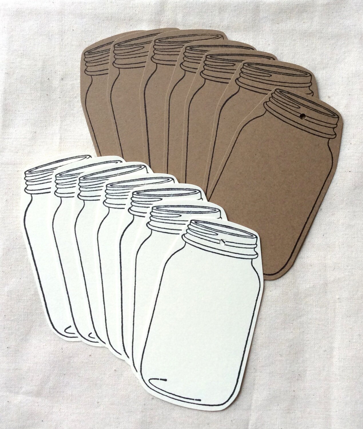 20 Mason Jar Favor Bags Mason jar paper bags kraft Mason jar