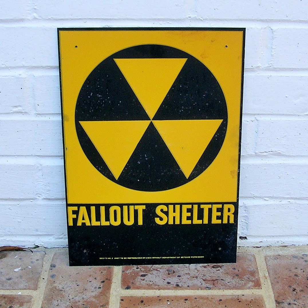 List 95+ Images original 1960’s vintage fallout shelter sign Updated