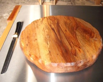 Spalted Pecan Piecrust Cutting Board