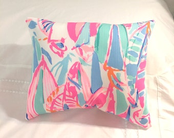New Pillow made with Lilly Pulitzer Out To Sea fabric