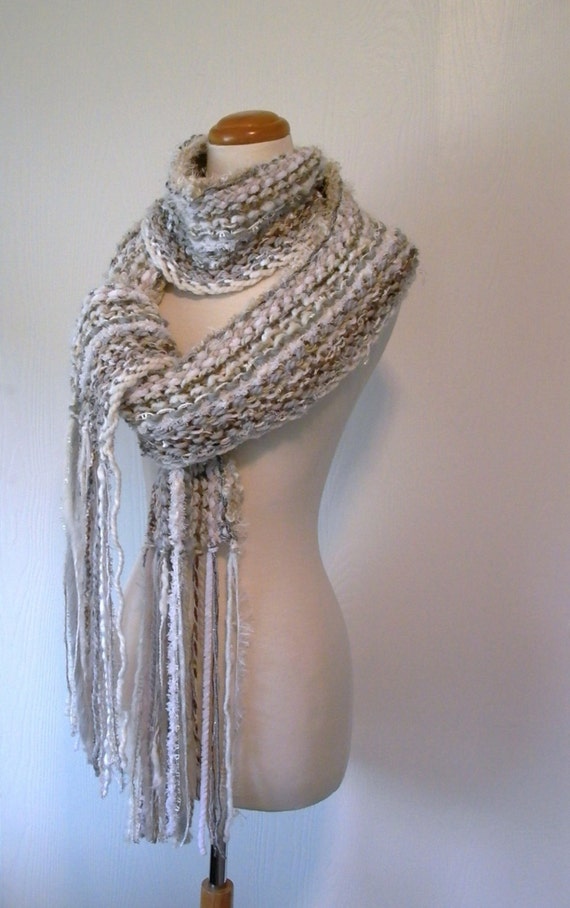 scarf knitting pattern . 24/7 knit scarf pattern . instant