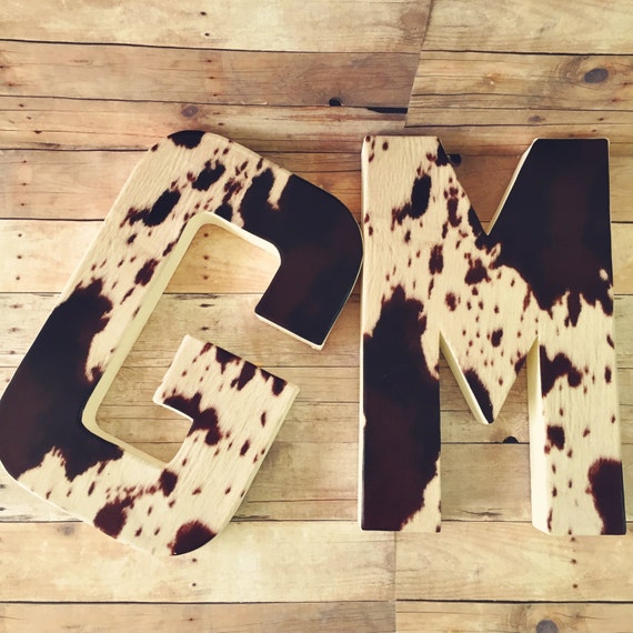 cow hide letters animal print letters animal nursery letters