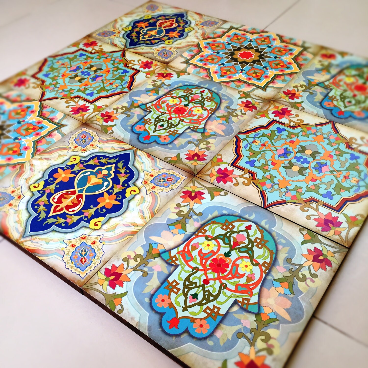 Spanish Wall Art hamsa blocks moroccan wall art set hamsa block set 10x10 set Spanish Wall Art hamsa blocks moroccan wall art set hamsa block set 10x10 set