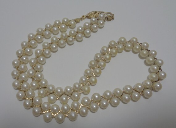 Items similar to Pearl Necklace Vintage Avon Double Strand Jewelry on Etsy